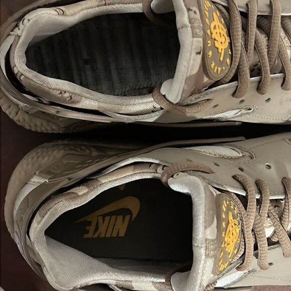 ?? NIKE AIR‎ HUARACHE Desert CAMO Shoes - EUC - Men Sz 10.5  ?? main image 7